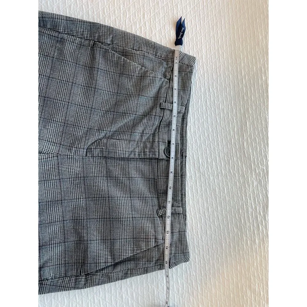 Loft Trouser Pants Work Office High Waist Skinny Plaid Comfort Size 8 Stretch